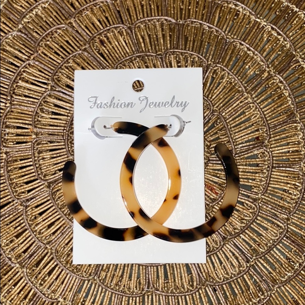Resin Hoop earrings